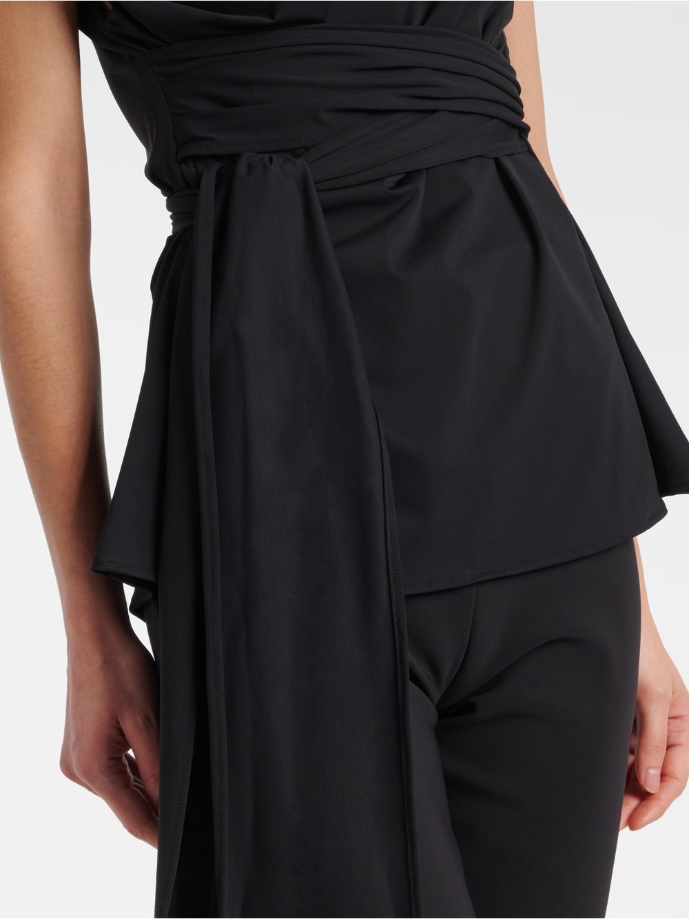 Rohe Black Off-Shoulder Wrap Top Size 40/US 10 - Picture 5 of 10